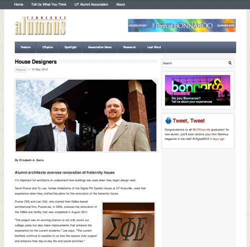 PurserLee PurserLee Sigma Phi Epsilon Project - Tennessee